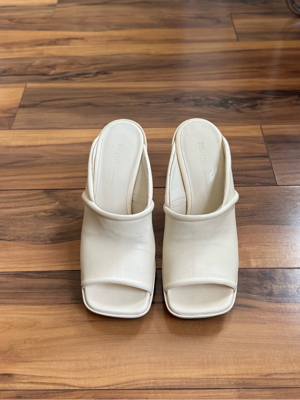 Khaite Wedge Leather Sandals